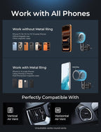 LISEN for MagSafe Car Mount, 2026 Magnetic Phone Holders for Your Car Air Vent Phone Mount, Hands Free Cell Car Phone Holder Accessories for Men Women fit iPhone 17 17e 16 15 14 13 12 Pro Max Kids