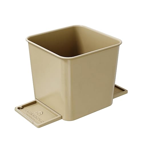 Car Trash Can with Stability Wings – Leakproof Portable Garbage Bin for Fabric & Rubber Mats – Compact Durable Plastic Auto Organizer for Cars, SUVs, Trucks (Mocha, Small)
