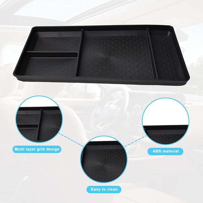 EDBETOS Pathfinder Lower Organizer Tray Compatible with Nissan Pathfinder 2022 2023 2024 2025 2026 S/SV/SL/Rock Creek/Platinum Accessories Floor Center Console Armrest Insert Tray Storage Box