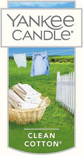 Yankee Candle Gel Car Jar Ultimate Hanging Odor Neutralizing Air Freshener, Clean Cotton Scent, 4 Packs