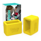 Morlike Silicone Belt Buckle Seatbelt Holder (Yellow)
