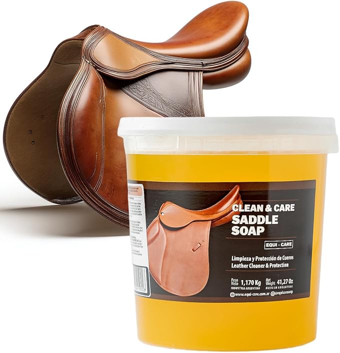 EQUI - CARE: Clean & Care Saddle Soap, Glycerin-Based soap with Added Moisturizers Designed to Clean and Condition Leather. K