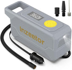 150 PSI Tire Inflator Portable Air Compressor, 12V DC Auto Shutoff Air Pump with Digital Pressure Gauge and Emergency LED Light for Car Tires, Bicycle & Balloons, Gray