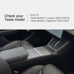 JVMA Center Console Organizer (Full Size) and Armrest Organizer for Tesla Model Y Juniper 2025 2026 and Model 3 Highland 2024-2026 (US Patent)