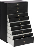 GUKA Large Jewelry Box, Jewelry Case with 10 Drawers for Big and Small Jewelry, Jewelry Storage Organizer for Watch Earrings 