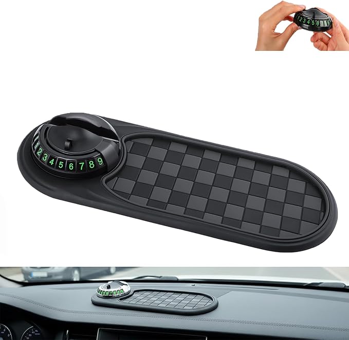 3-in-1 Anti-Slip Mat Solves Every Driver's Biggest Frustration, Multi-Functional Support Anti-Slip Pad, Mobile Phone Bracket 