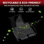 LASFIT Floor Mats & Backrest Mats & Cargo Mat for Hyundai Palisade 7/8 Seats 2026 (Only Fit Hybrid, Not Fit Gas), All Weather TPE Custom Fit Floor Liners Full Set Car Mats Accessoires, Black