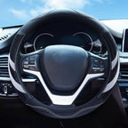Alusbell Microfiber Leather Steering Wheel Cover Breathable Auto Car Steering Wheel Cover for Women and Men Universal 15 Inch