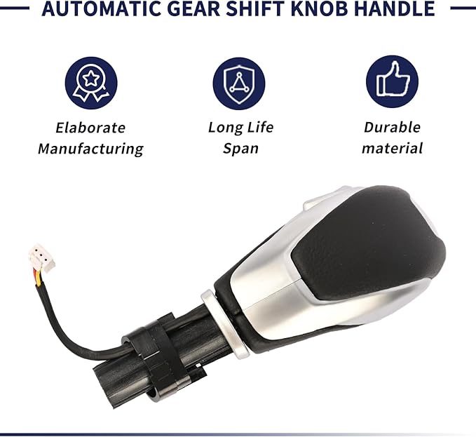Automatic Gear Shift Knob Handle with Button DG9Z-7213-EA for Ford Fusion 2013-2016 / Escape 2013-2016 / Transit 2015-2019 / 
