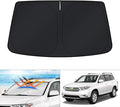 KUST Windshield Sun Shade for 2008-2010 2011 2012 2013 Toyota Highlander Accessories Custom Fit Sunshade Foldable Sun Protector Blocks UV Rays