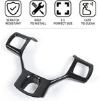 Hoolcar Interior Steering Wheel Cover ABS Trim for 2010-2017 Dodge RAM 1500 Accessories, Carbon Fiber