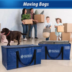 ClearSpace Heavy Duty Moving Bags or Storage Bag – Large Moving Boxes with Backpack Straps, Zippers & Handles – Perfect for M