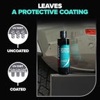 Carfidant Plastic Restorer for Cars – Refreshes Faded Plastic, Vinyl & Rubber Trim with Polish for Deep Shine – Protects Agai