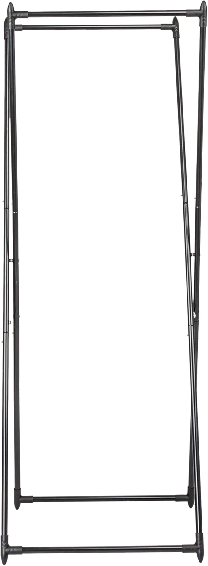 Household Essentials Valet Folding Clothes Rack, Strong Metal X-Frame, Chic Design, Great for Guest and Dressing Rooms, Porta