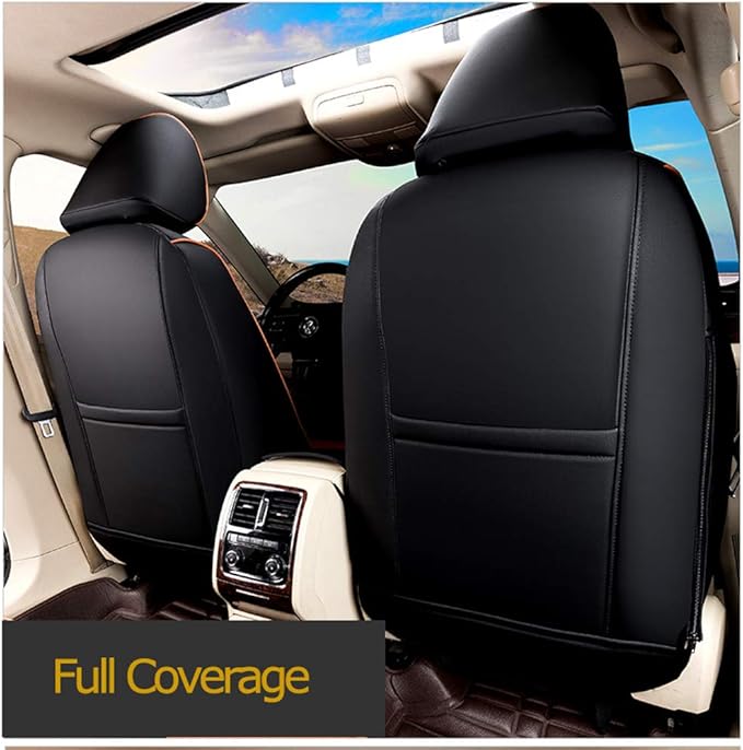 EKR Rav4 Seat Covers Custom Fit for Toyota Rav4 XLE,Platinum,Limited 2013-2018 & SE 2016-2018, Leather Car Seat Cover Full Se