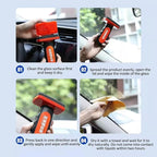 ELEFOCUS Automotive Glass Cleaner,120ml Car Rain-proof Anti-fog Agent Oil Film Remover Sponge Car Window Wiper (Rain Repellen
