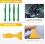 GOOACC 102Pcs Trim Removal Tool, Auto Push Pin Nylon Bumper Retainer Clip Set Fastener Terminal Remover Tool Round Handle Cro