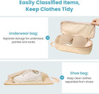 Cambond Compression Packing Cubes for Travel - Lightweight Expandable Travel Bags Luggage Organizers Travel Essentials Compre
