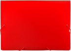 JAM Paper Accordion Folders - 13 Pocket Plastic Expanding File - Letter Size - 9 x 13 - Red - Sold Individually