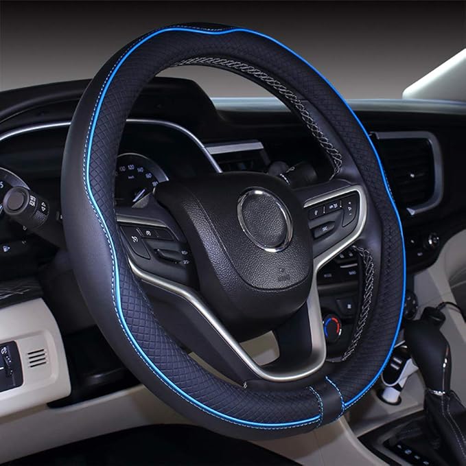 Mayco Bell Small Size Steering Wheel Cover Anti-Slip,Safety,Soft,Breathable,Durable,Full Surround,Comfortable Grip Microfiber