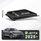 Muslogy Dashboard Storage Box Compatible with 2025 2026 Volkswagen Jetta Accessories Center Console Organizer Insert Tray Divider Anti-Slip Mat Fit For 2025 Jetta S SE Sport SEL GLI, Fit 8-inch Screen