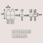 True Mods H6054 H4 LED Headlight Wiring Harness [Negative Switched Conversion] [Fused] Universal H4 Head Light Relay Harness 