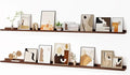 Floating Picture Ledge Shelves for Wall Set of 2, 72 Inches Picture Ledge Shelf with Long Large Nursery Book Shelf for Toys S