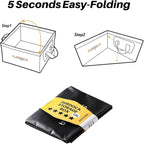 SURDOCA Fully Waterproof Car Trunk Organizer, Foldable Truck Organizer, Multifunctional Collapsible Car Storage Bag, Anti-Mud