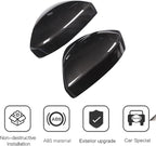 ABS Rearview Mirror Cover Side Mirror Protector Exterior Decoration for Land Rover Evoque 2016-2019,For Land Rover Discovery Sport 2015-2019,For Jaguar F-Pace X761 (Carbon fiber style)