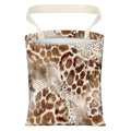 Cute Car Trash Can, Hanging Canvas Car Back Seat Organizer and Storage Bag, Funny Car Trash Bag For Travelling, Outdoor Cute Brown Leopard Pattern