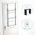 HapiRm Over Door Hat Rack - 3 Tier Wall Mounted Hat Organizer with 24 Hooks, Baseball Cap Organizer Storage Holds up to 24 Ca