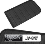 YOJOJOCO Center Console Tray Liner Compatible with Toyota 2014-2021 Tundra Accessories Black Silicone Material Center Console Organizer Protective Pad (Full Console w/Bucket Seats ONLY)