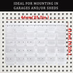 Transparent Garage Organizer Bins, 30PCS Wall Mounted Storage Small Parts Bins With White Pegboard to Store Nuts,Bolts, Screw