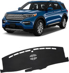 FIILINES Dash Cover for 2020-2025 Ford Explorer, Dashboard Mat Accessories Dash Cover Sunshade Nonslip Mesh Protector No Glar