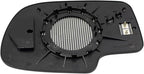 TRQ Passenger Side Mirror Glass Heated Without Turn Signal Without Auto Dim Compatible with 1999-2006 Cadillac Escalade ESV E