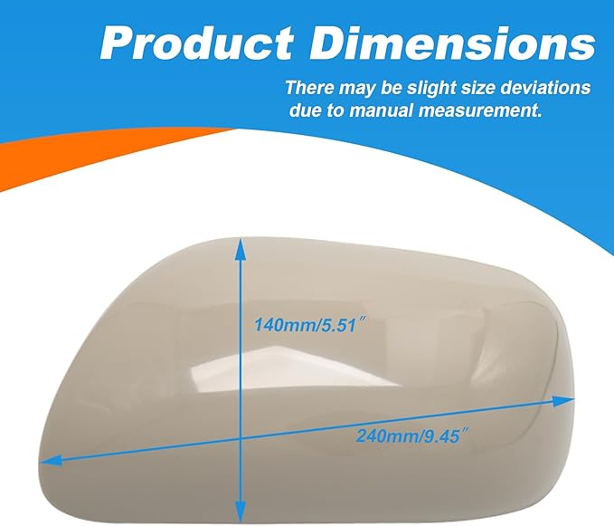 Car Rearview Mirror Cover Cap Housing Protective Cover for Exterior Mirrors Fit for Toyota Corolla 2007-2013（Cannot fit LE Model） 87915-02910 87945-02910 (Gray, Left Driver Side)