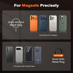 A2C Magnetic Phone Holder for Gym, Aluminum Alloy Base Attach to Metal & Non-Metal Surfaces, Gym Phone Mount for MagSafe iPhone 12-17 Series, Ideal Gym Essentials for Workouts Recording