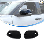 2PCS Side Door Mirror Cover for Toyota Tundra 2022-2025/ Sequoia 2023-2025, Car Exterior Rear View Mirror Housing Protector Cover Cap Self-adhesive Accessories ABS (with turn signal lights)