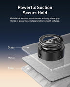 TELESIN Electric Magsafe Car Mount Vacuum Magnetic Car Phone Holder 105N 360° Reinforced Adjustable Swivel Lock, Suction Cup Phone Mount for Your Car/Gym/Mirror/iPhone & Android