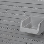 DURHAND Wall Mounted Storage Bins, 44PC Pegboard Tool Organizer Rack Kit Garage Plastic Shop Tool, Orange