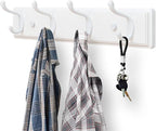 Badiano Wooden Coat Rack, Wall-Mounted Organizer for Closet, Entryway, Hallway, Foyer, Bedroom, Heavy Duty Double Hooks for H