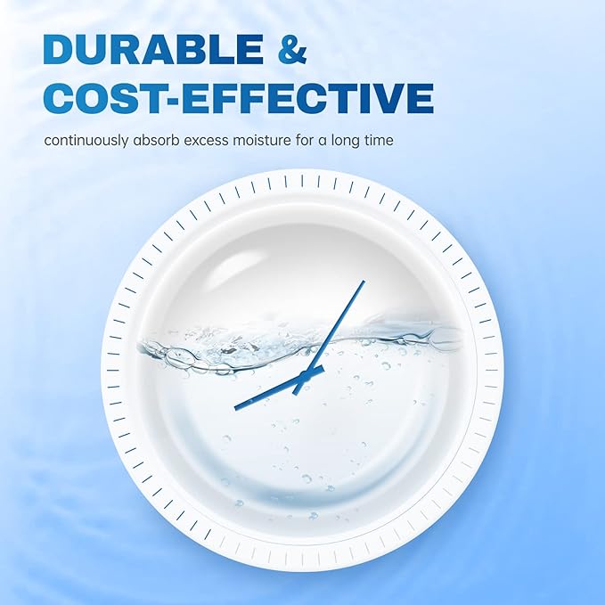 Vacplus Moisture Absorbers - Dehumidifiers for Closet, Efficient Humidity Absorber Boxes Collect Excess Moisture for