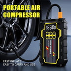 Jump Starter 4000A 12V Car Battery Booster Pack (Up to 7.0L Gas, 5.5L Diesel), Portable Power Bank with Air Compressor,