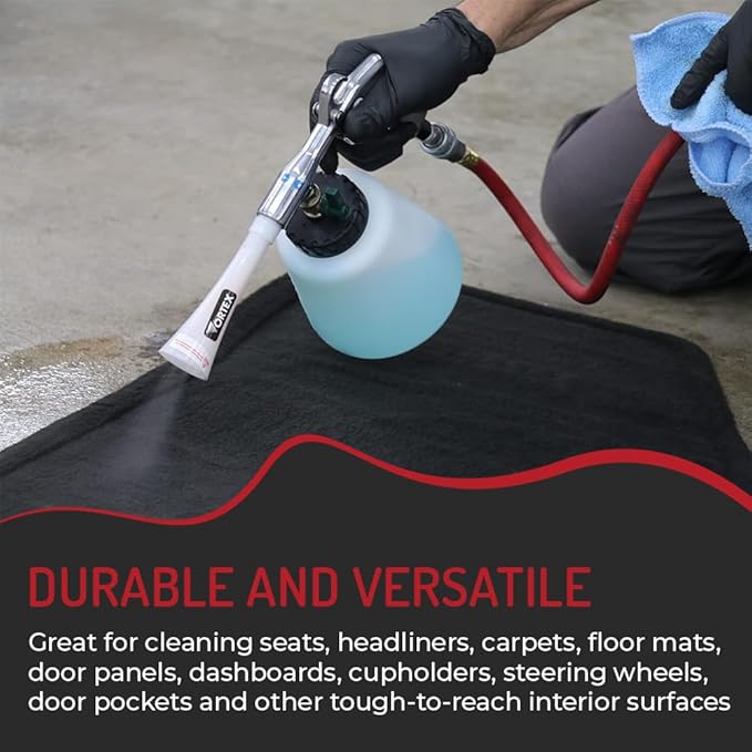 HI-TECH Vortex I Air Cleaning Gun – Deep Cleans Auto Interiors & Exteriors – Compressed Air Powered – Car Detailing Tool for 