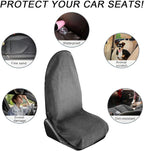 Waterproof Car Towel Seat Cover, Sweating Non-Slip Premium Towel Carseat Cover Protector, Universal Soft Machine Washable Car