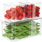 Lazy Susan Organizer Turntable Storage Container Rotating Organizer Spinning Organizer Bins SANNO Produce Saver Containers fo