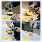 131Pcs Sanding Discs Drill Polishing Kit, 3 Inch Car Headlight Restoration Kit, 60 to 10000 Grits Wet Dry Sandpaper Buffing P