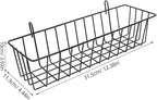 Ciieeo Wire Hanging Basket 12.4 Inch Multi-Purpose Grid Wall Storage Organizer Metal Hanging Basket for Kitchen Garage Worksh