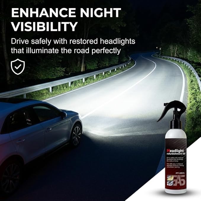 Professional Car Headlight Restoration Kit, Cleaning and Polishing Spray, Multifunctional Headlight Oxidation Remover, for Ve