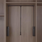Sliding Wardrobe Closet Rod - Pull Down Hanging Rail For Wardrobe, Adjustable Hanging Lift Clothes Rails, Extendable Clothes 